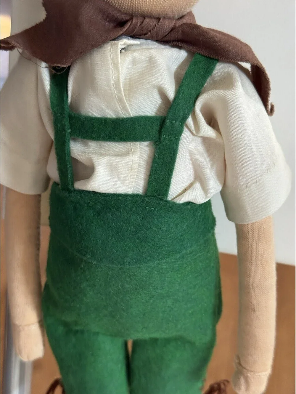 Vintage  handmade cloth rag doll 15” , Good Condition